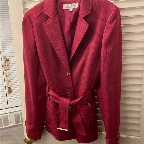 Women's fushia  Belted Jacket - Picture 1 of 2